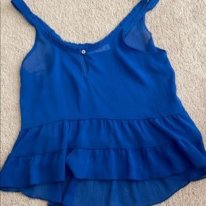 A Blue tank top